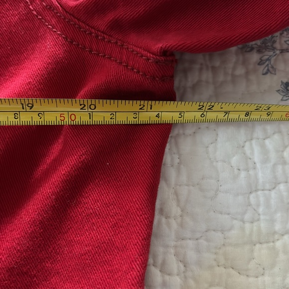 Code Bleu crimson red XL denim jacket. EC - Picture 8 of 10